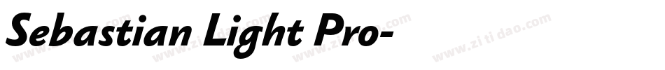 Sebastian Light Pro字体转换